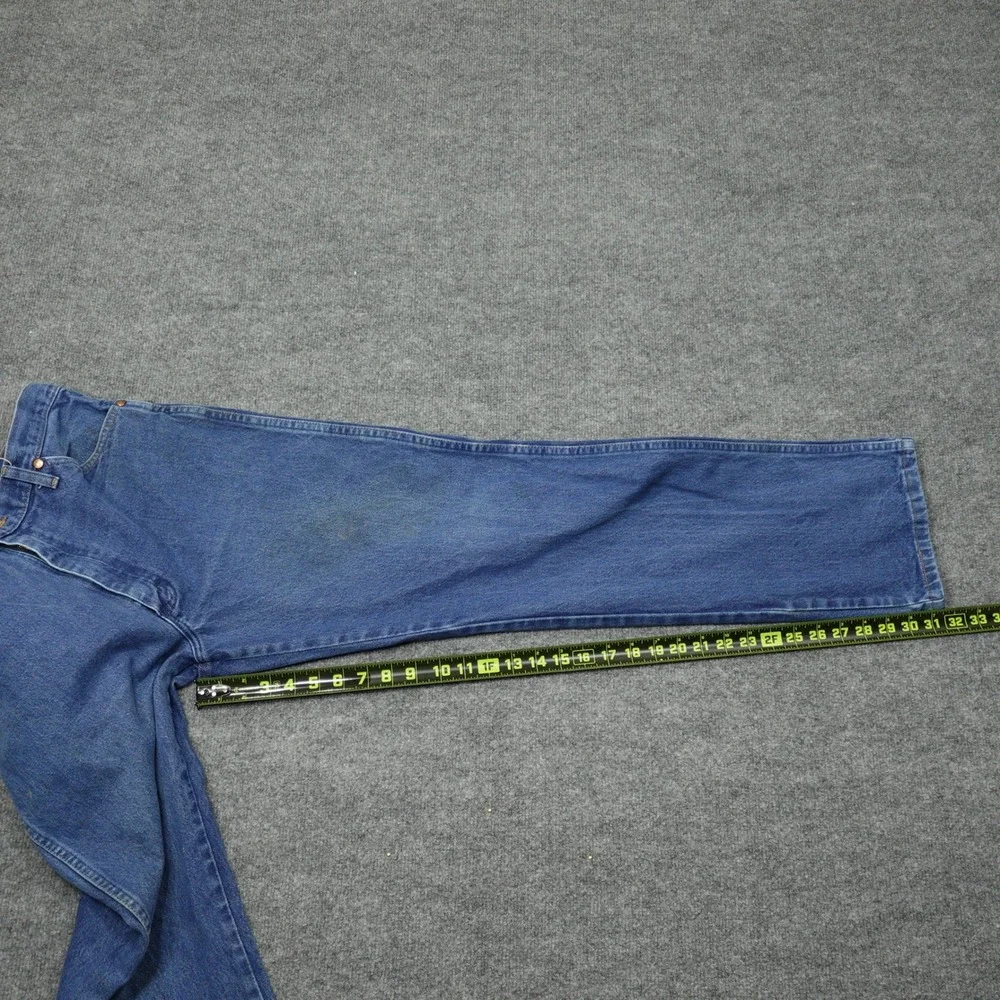 Wrangler 13MWZ Jeans Mens 36x32 Blue Cowboy Cut Original Fit Straight Leg Denim